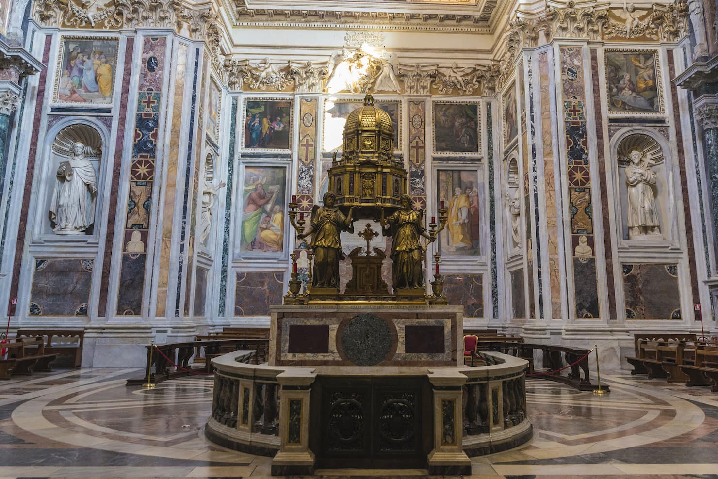 Interno della basilica di Santa Maria Maggiore