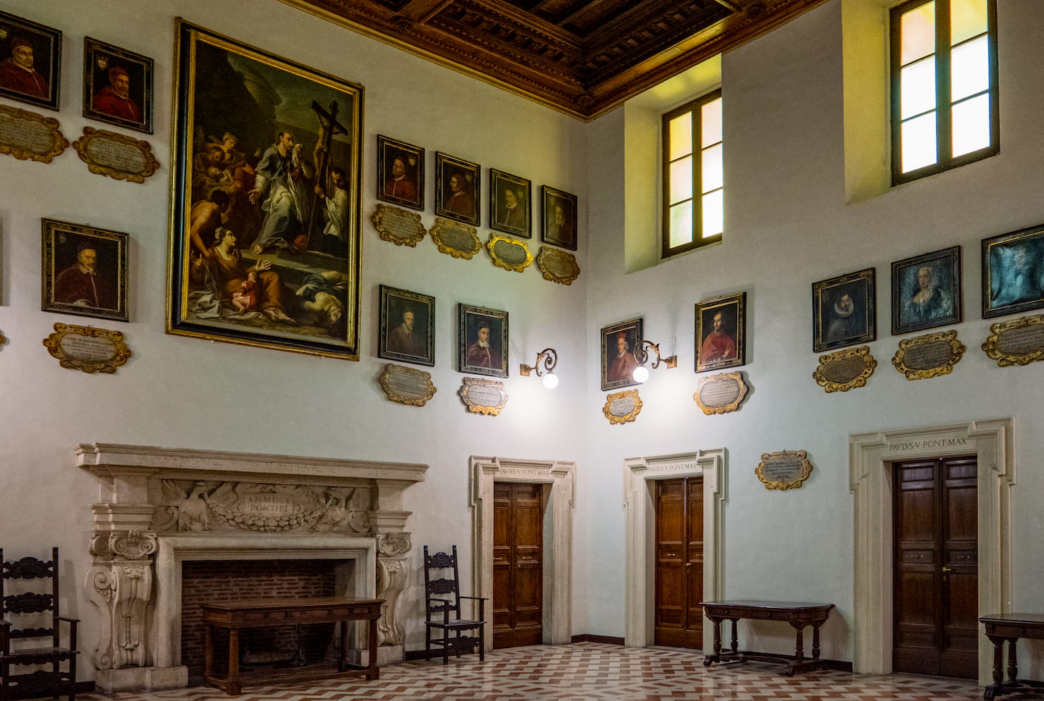 La sala dei papi di Santa Maria Maggiore